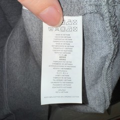 Michael Kors Men’s Modern-Fit Stretch Textured Logo Hoodie Gray large $128