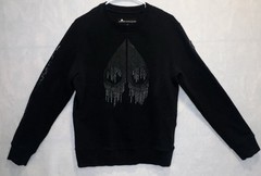 Moose Knuckles Denison Sweatshirt Model #M30MS618292 Black Crew Neck Small Wow!