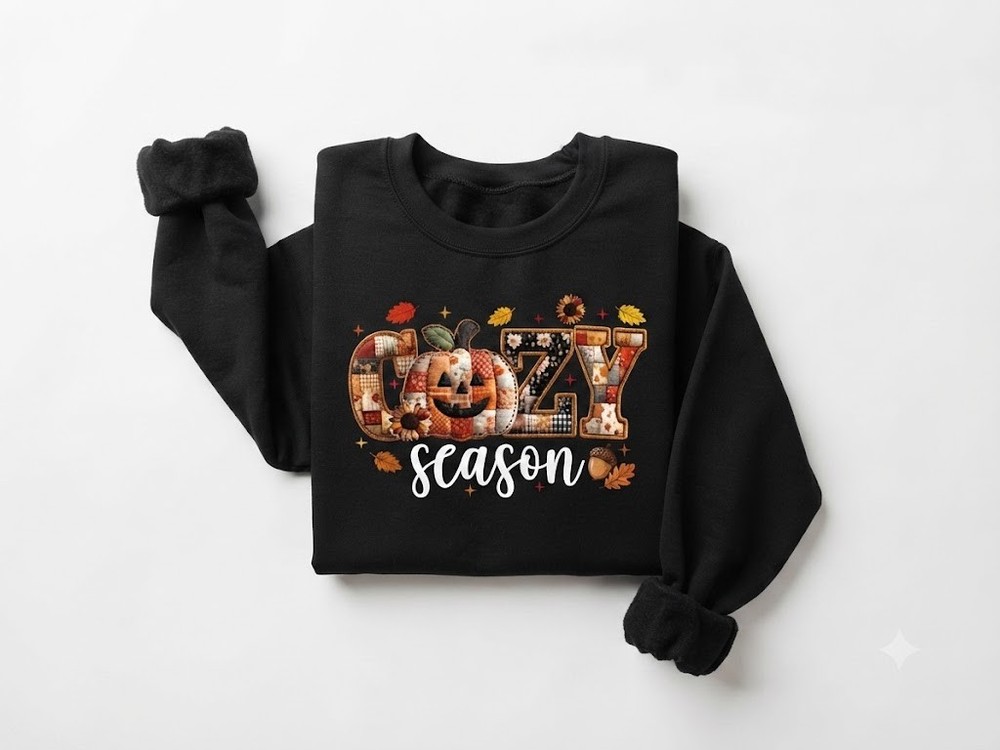 Cozy Season Sweatshirt, Retro Fall Shirt, Get Cozy Tshirt, Women’s Fall Sweater