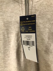 Polo Ralph Lauren Sweatshirt 1/4 Zip Pullover Heather Taupe Men Size L – NWT