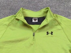 Under Armour Sweatshirt Mens Large Green Regular Fit Performance 1/4 Zip