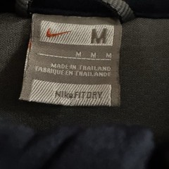 Nike Mens Shirt Blue Gray Size Medium Fit Dry 1/4 Zip Sweatshirt 100% Polyester