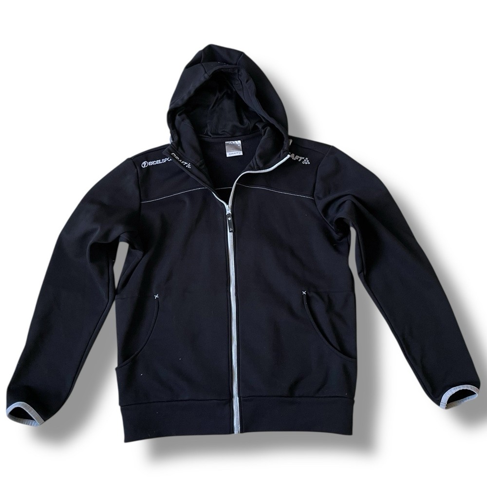 CRAFT Sports x EXCEL Cycling Full Zip Hoodie Men’s Medium Black