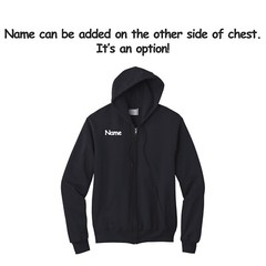Vietnam veteran embroidered full zip hoodie (black)