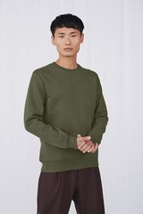 B&C Collection King Crew Neck WU01K – Men’s Luxury Long Sleeve Premium Top