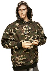 PRO Club Heavyweight Pullover Hoodie/ Green Camo/ Size Large