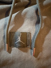 Jordan Flight Fleece Pullover Hoodie Mens Large Carbon Heather Grey FV7249-068