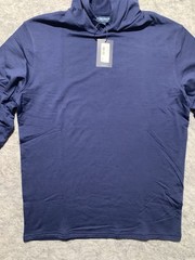 NWT Peter Millar Crown Crafted Excursionist Flex Hoodie Blue Merino Wool NEW