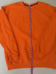 Athletic Works Men’s Orange Crewneck Fleece Sweatshirt Size Medium (38-40)