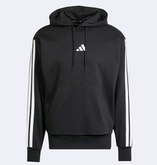 Adidas Men’s Essentials Three Stripes Pullover Fleece Hoodie Black XL JE6297 $60
