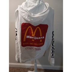 Men/Women’s Cozumel Mexico Marijuana Zip Up With Hood One Size