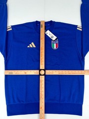 Adidas Italy DNA Crew Sweatshirt Men’s Bold Blue Soccer JZ2060