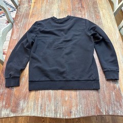 Calvin Klein Black & White Logo Pullover Sweatshirt Small Mens Comfy Cozy