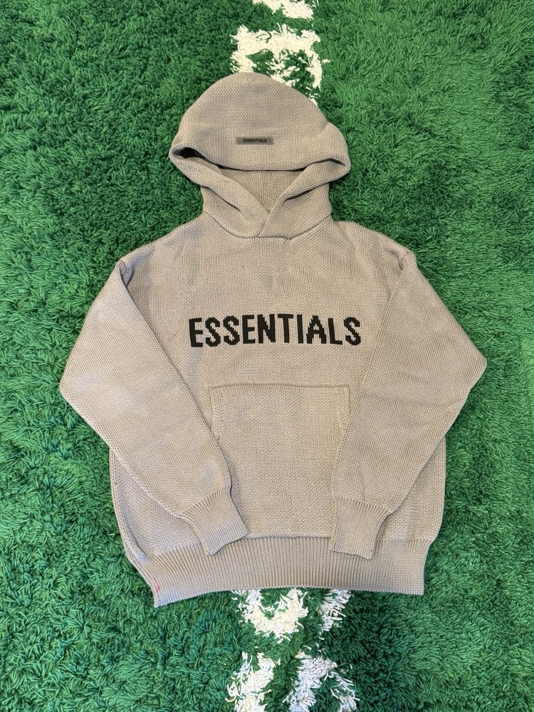 Fear of god Essentials Dark oatmeal SS21 Knit Hoodies