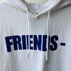 VLONE Friends Hoodie, white/blue/purple, Size M