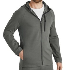 Members Mark Mens Stretch Luxe Full Zip Hoodie Sweatshirt Blue, Olive Green