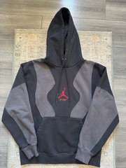 Nike Jordan X Off White Pull Over Hoodie Black Grey Red Virgil Abloh Mens Large