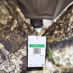 Jordan NWT Men Pullover Fleece Hoodie Camo Brown/Green Size XL Tall (HV1860-222)