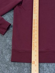 J.Crew Sweatshirt Mens L Burgundy Garment Dyed French Terry Crewneck Pullover