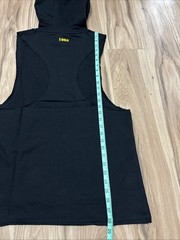 Gold’s Gym Muscle Joe Sleeveless Hoodie Men’s Small Black Training Workout – NWT