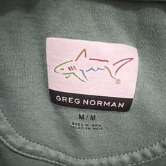Greg Norman Men’s Green 1/4 Zip Cotton Knit Collared Sweatshirt Long Sleeve M