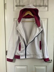 Assassin’s Creed Promo White Zip Up Hooded Cosplay Sweater Men’s Size XL
