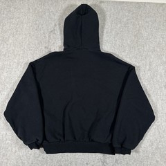 Fear Of God Essentials Hoodie All Jet Black Mens XS Front Logo Pullover