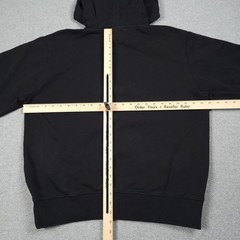 Helmut Lang Core Logo Hoodie Men Large Black Luxury Designer Hip Hop Sweatshirt