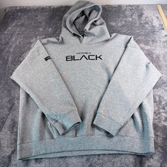 Actively Black Mens 4X Gray Logo Hoodie Sweatshirt Performance Pullover Stretch