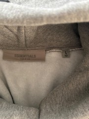 Essentials Fear of God Hoodie Dark Oatmeal Gray Mens M L New with Tags