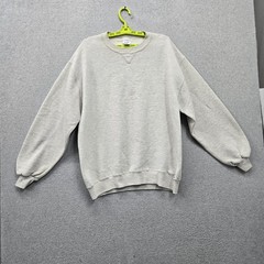 VINTAGE Russell Athletic Men Sweatshirt LT Gray Fleece Logo All Seasons 90s USA