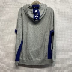 Jordan Dark Grey Heather/Deep Royal Graphic Hoodie Men L China Polyester/Spandex