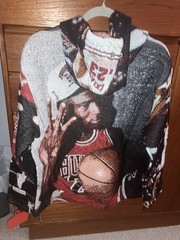 Brand X Studios Designer Brand Michael Jordan 3 Tapestry Pullover Hoodie Medium