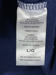 Life Is Good Hoodie Mens L Blue Graphic Print Regular Fit Long Sleeve Pullover