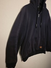 BUFFALO DAVID BITTON SHERPA LINED SWEATSHIRT FULL ZIPPER LARGE BLACK See Images