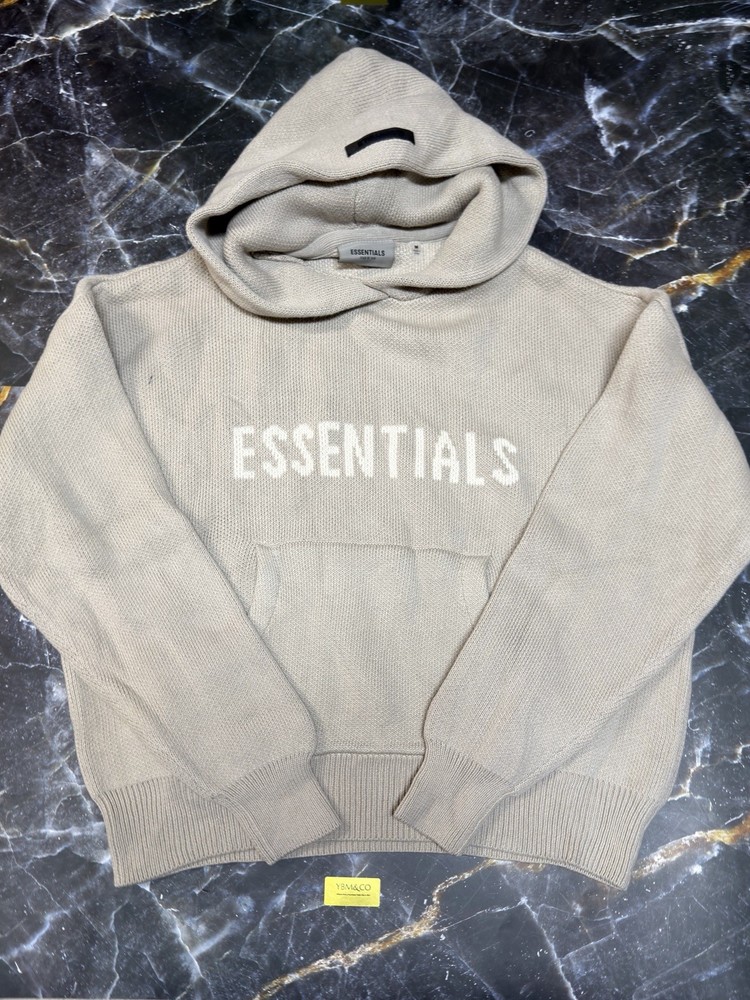 Fear of god Essentials Dark oatmeal SS21 Knit Hoodies