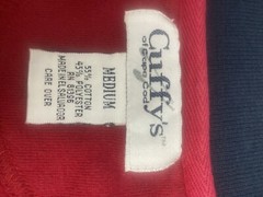 cuffys cape cod sweatshirt Full Zip Front Pockets Red Mens Medium