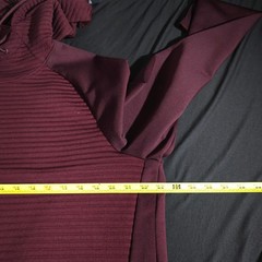 Russell Athletic Mens L Burgundy Ribbed-Texture Training Fit Hoodie Jacket Sport