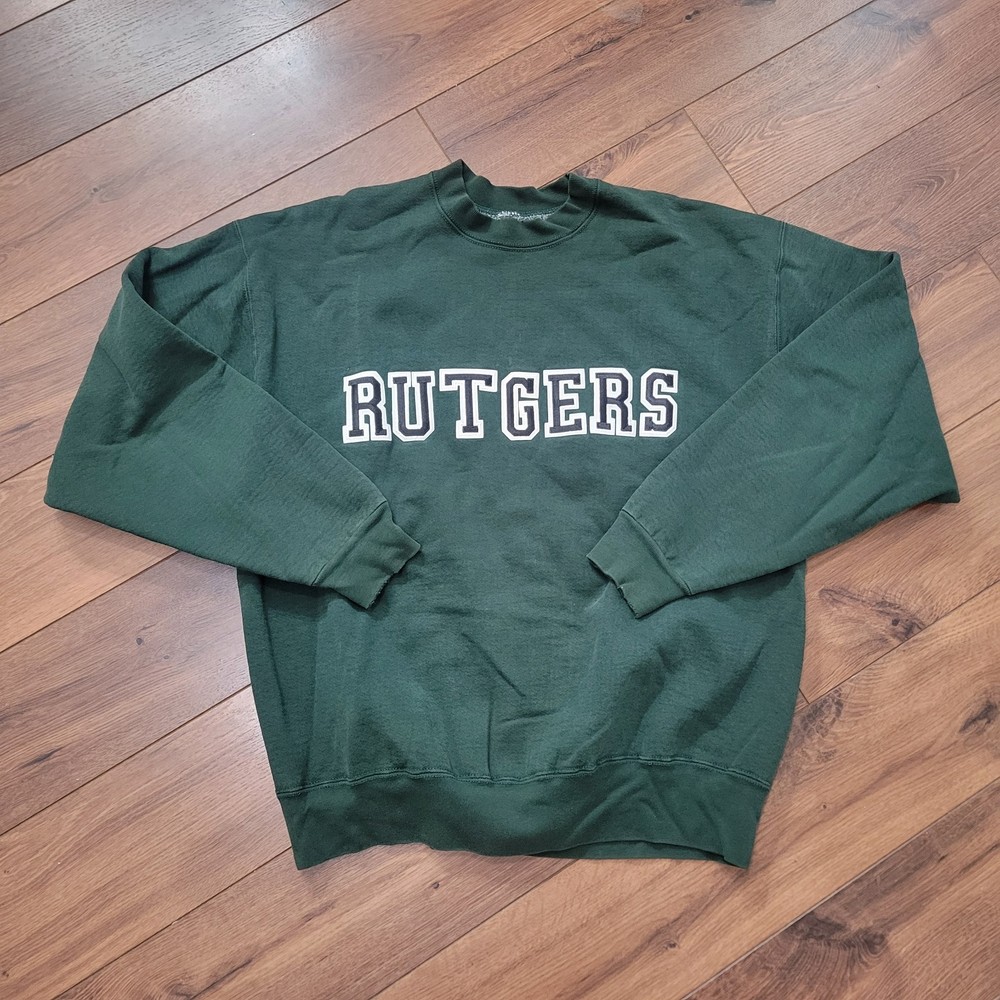 Vintage 90s Rutgers University Sweatshirt Mens XL Collegiate Crewneck USA