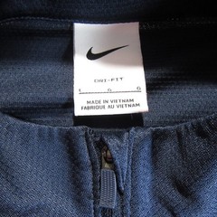 Nike Mens Athletic Performance Pullover Sweatshirt L Navy Blue 100% Polyester