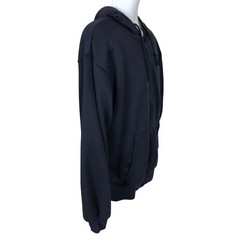 Open Trails Hooded Sweatshirt Jacket Men Size M Navy Blue Front Pockets Lined