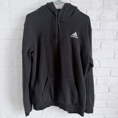 adidas Originals Stadium Fleece Badge of Sport Hoodie Men’s US Size Medium Black