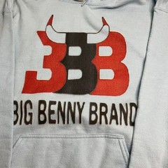 Big Benny Brand 3BB Pullover Hoodie Light Blue