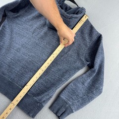 Champion Hoodie Mens Medium Gray Tri Blend Rayon Sweatshirt Retro Style New York