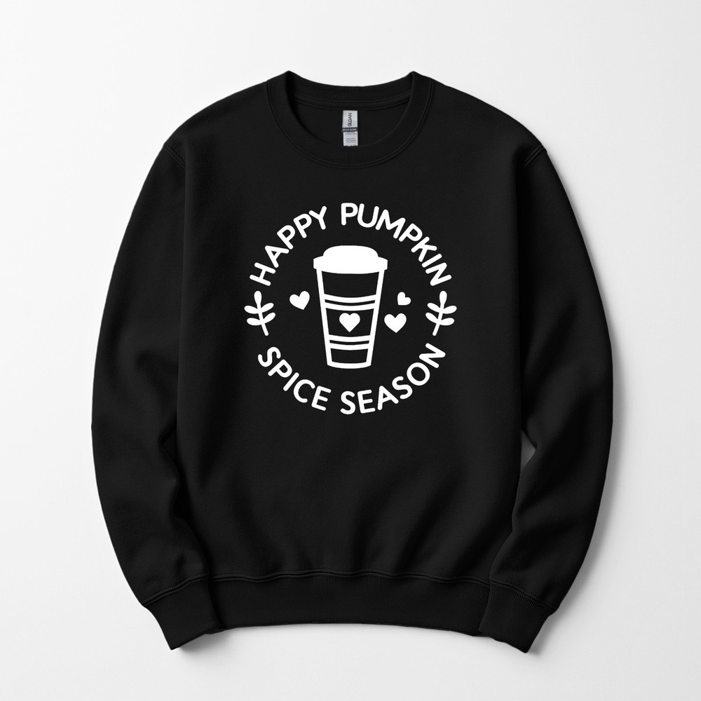 Happy Pumpkin Spice Season Sweatshirt Crewneck Unisex Fall Autumn Womens Mens