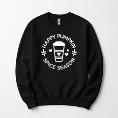 Happy Pumpkin Spice Season Sweatshirt Crewneck Unisex Fall Autumn Womens Mens