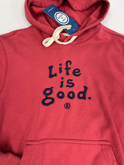 $65 Life Is Good Simply True Fleece Hoodie NWT Sz XS,S,M,L,XL,XXL Color Choice