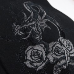 Dungeons & Dragons Hoodie Adult Large Embroidered Zip Jacket BoxLunch Black D&D