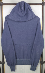 SCHOTT NYC Size Medium Mens Made in USA Hoodie Pullover Cotton Poly Blend Blue