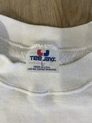 Tee Jays White Crewneck Fleece Sweatshirt Men’s L Leo zodiac Graphic Print